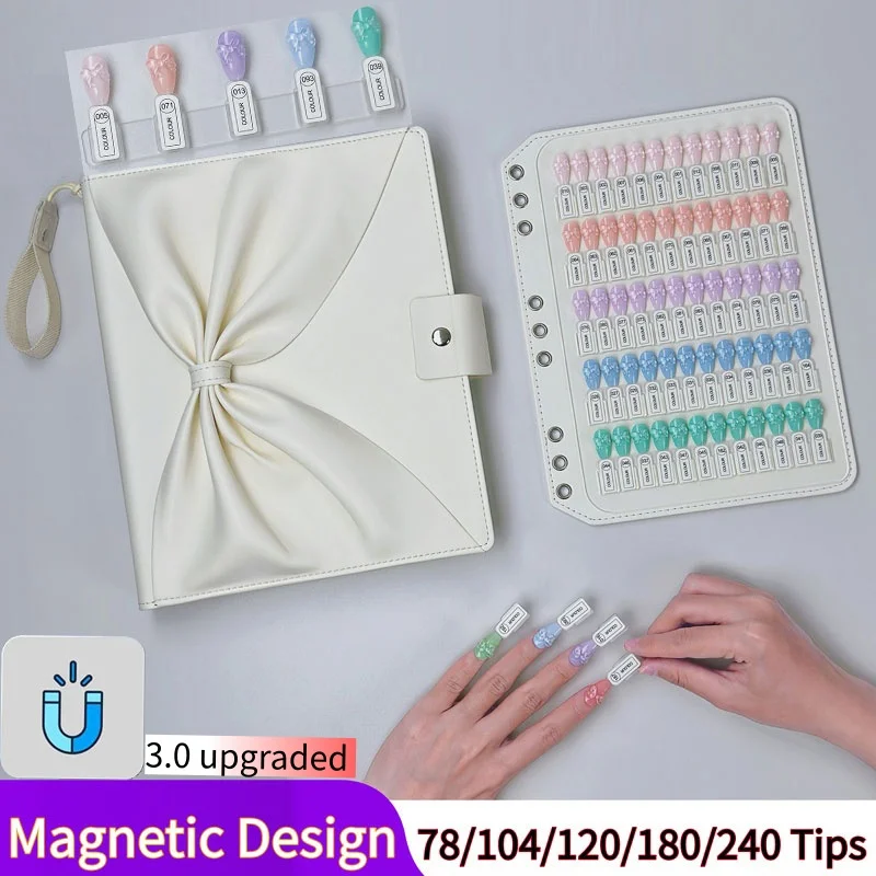 New Upgrade 78-240 Tips Magnetic Nail Art Display Swatch Book With False Nails Gel Color Testing Multi-Functional For Nail Tool
New Upgrade 78-240 Tips Magnetic Nail Art Display Swatch Book With False Nails Gel Color Testing Multi-Functional For Nail Tool