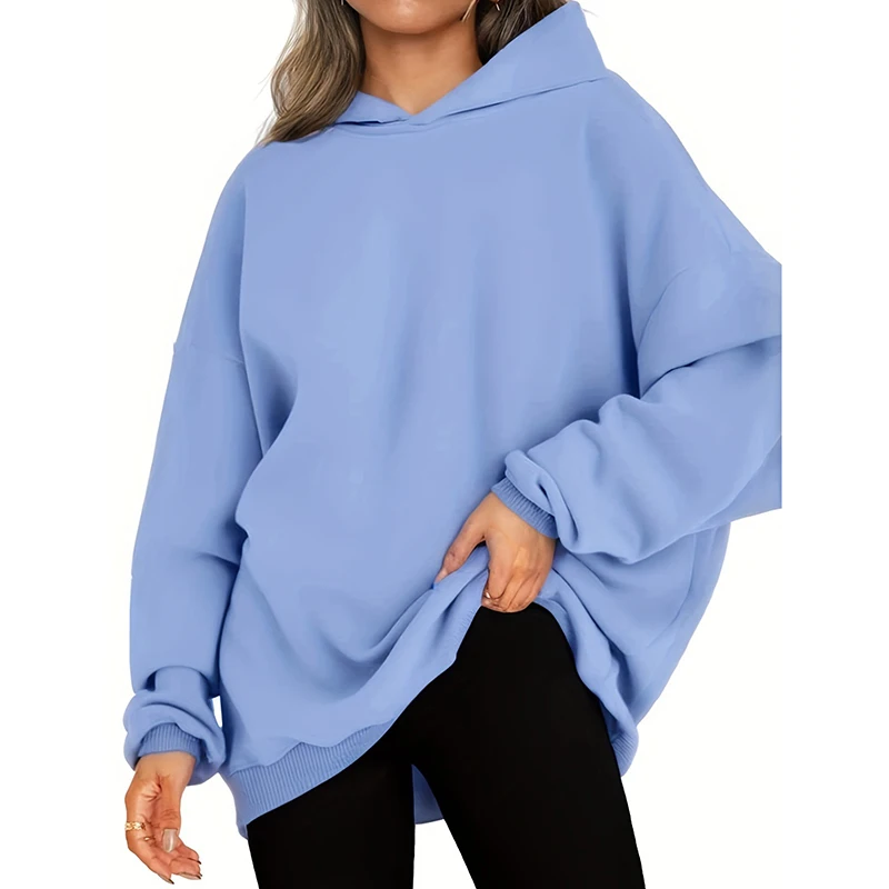 2024 Women Autumn Concise Leisure Solid Daily Hoodies Tops Lady Versatile Pullover Comfortable Cotton Baggy Long Sleeve Clothes
2024 Women Autumn Concise Leisure Solid Daily Hoodies Tops Lady Versatile Pullover Comfortable Cotton Baggy Long Sleeve Clothes