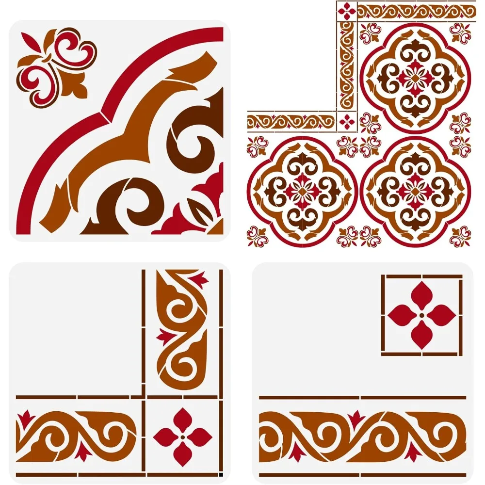 3Pcs 3 Styles PET Hollow Out Drawing Painting Stencils for DIY Scrapbook Photo Album Others 300x300mm 1pc/style
3Pcs 3 Styles PET Hollow Out Drawing Painting Stencils for DIY Scrapbook Photo Album Others 300x300mm 1pc/style