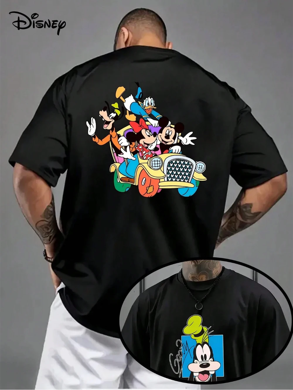 Disney No. 1 Cartoon Animals Love Skating Men's T-Shirt, Retro Casual Comfortable Pure Cotton Unisex All-Season Base Layer
Disney No. 1 Cartoon Animals Love Skating Men's T-Shirt, Retro Casual Comfortable Pure Cotton Unisex All-Season Base Layer