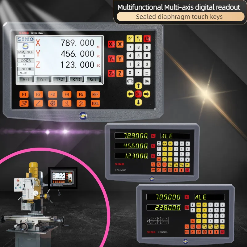 High Accuracy Multilingual 1 2 3 4 Axis Touch LCD DRO Digital Readout Display Monitor for Milling Lathe Turning Machines
High Accuracy Multilingual 1 2 3 4 Axis Touch LCD DRO Digital Readout Display Monitor for Milling Lathe Turning Machines