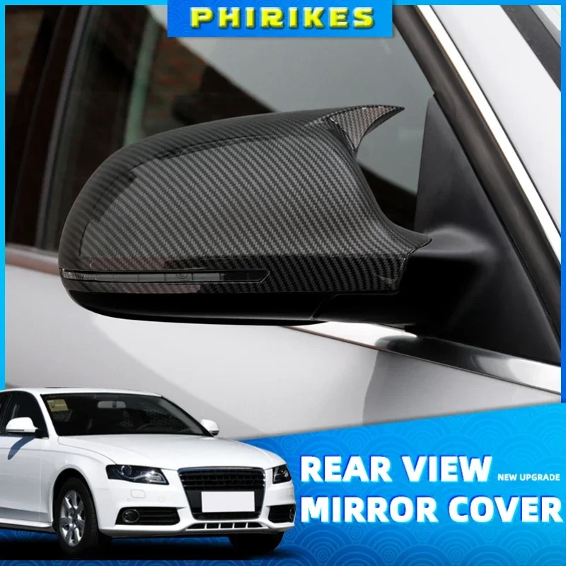 ABS Carbon fiber style add-on type car side door mirrors cover auto rearview mirror capS for Audi A4 A5 B8 A3 8P A6 C6 Q3
ABS Carbon fiber style add-on type car side door mirrors cover auto rearview mirror capS for Audi A4 A5 B8 A3 8P A6 C6 Q3