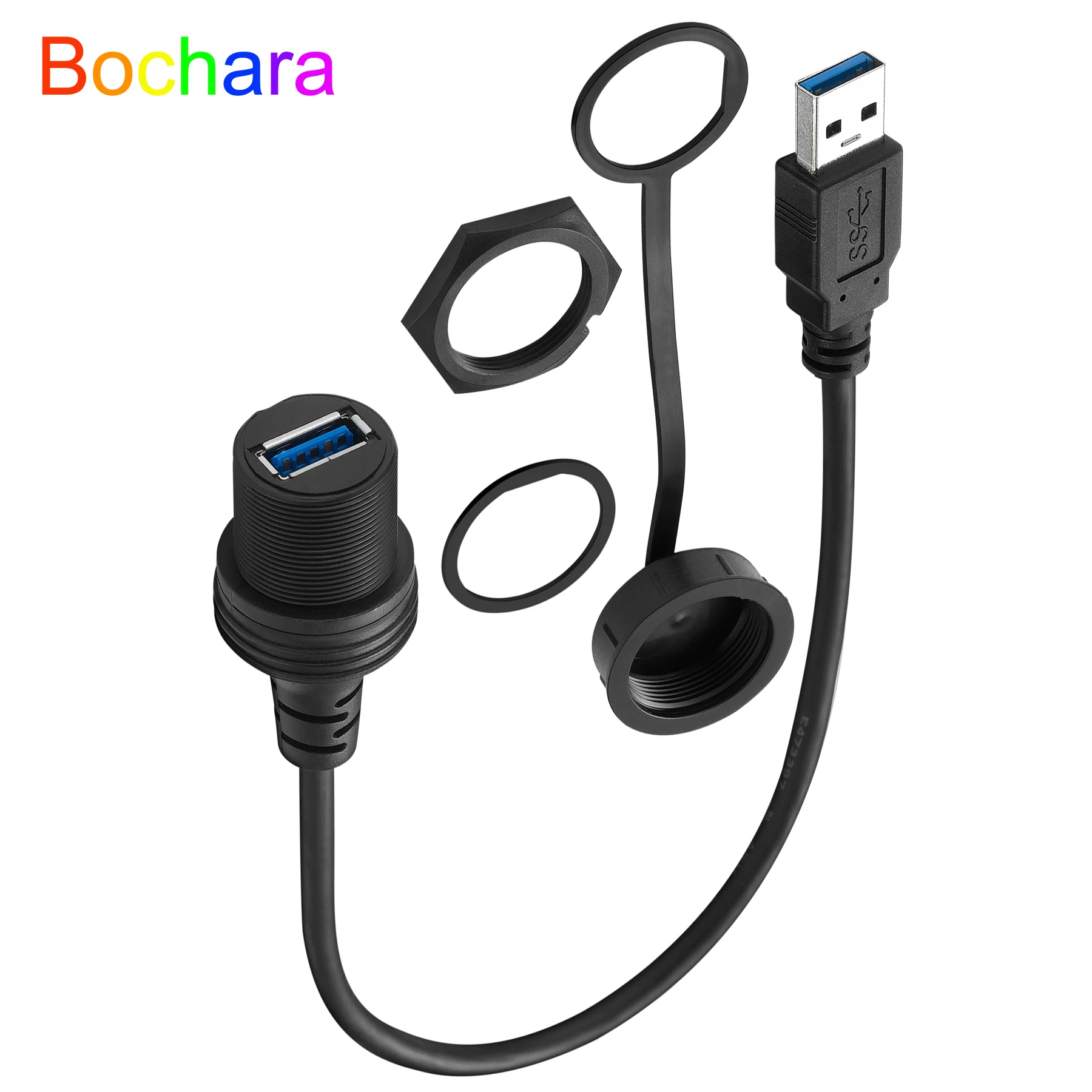 Bochara Dashboard USB 3.0 USB 2.0 Male to Female Cable Flush Mount Panel Waterproof With Cover Shielded For Car Motorcycle Boat
Bochara Dashboard USB 3.0 USB 2.0 Male to Female Cable Flush Mount Panel Waterproof With Cover Shielded For Car Motorcycle Boat