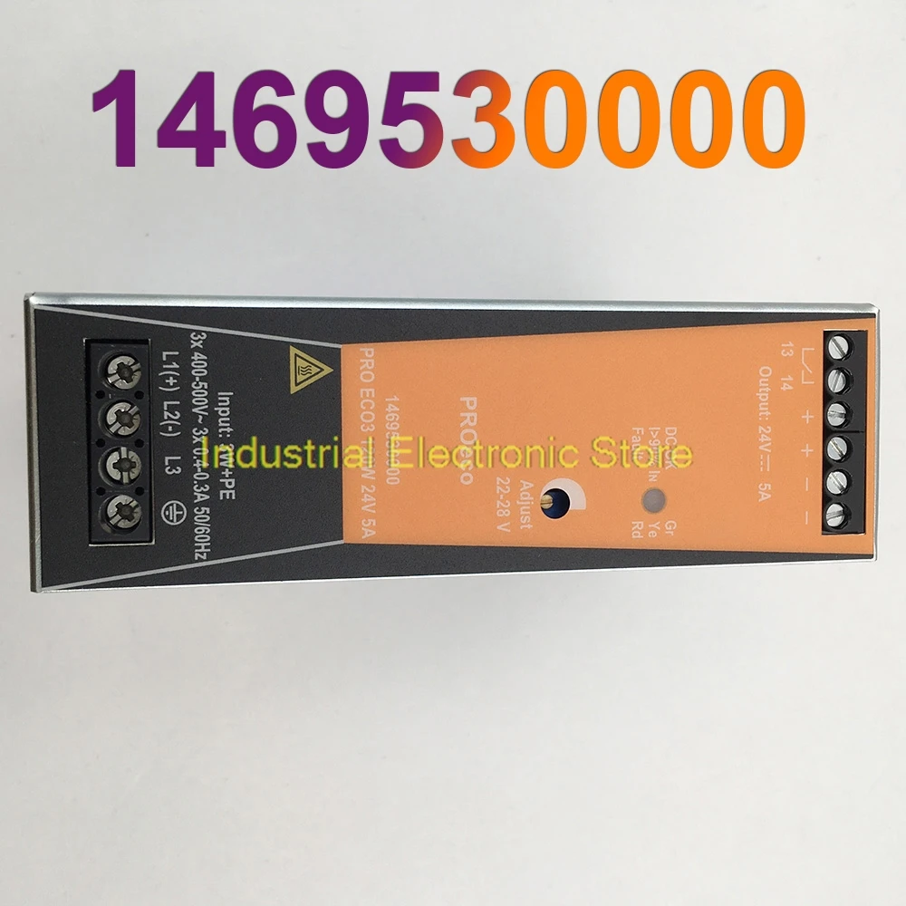 Новый трехфазный импульсный источник питания PRO ECO3 120 Вт, 24 В, 5 А для Weidmuller 1469530000
Новый трехфазный импульсный источник питания PRO ECO3 120 Вт, 24 В, 5 А для Weidmuller 1469530000