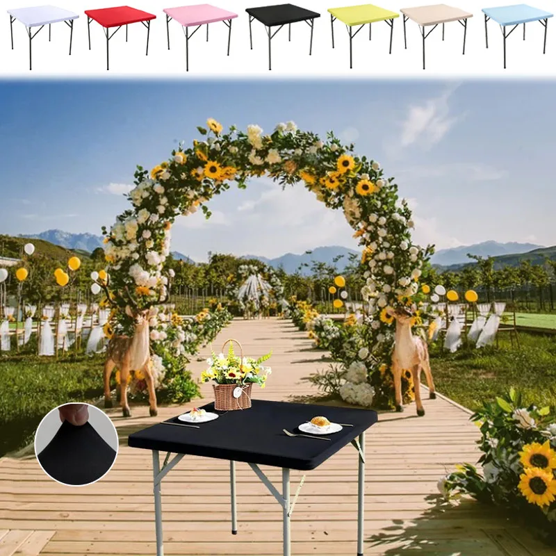 Square Stretch table cover Dining Kitchen Home PartyStretch Spandex Table Top Topper Slipcover Outdoor Camping Table Decoration
Square Stretch table cover Dining Kitchen Home PartyStretch Spandex Table Top Topper Slipcover Outdoor Camping Table Decoration