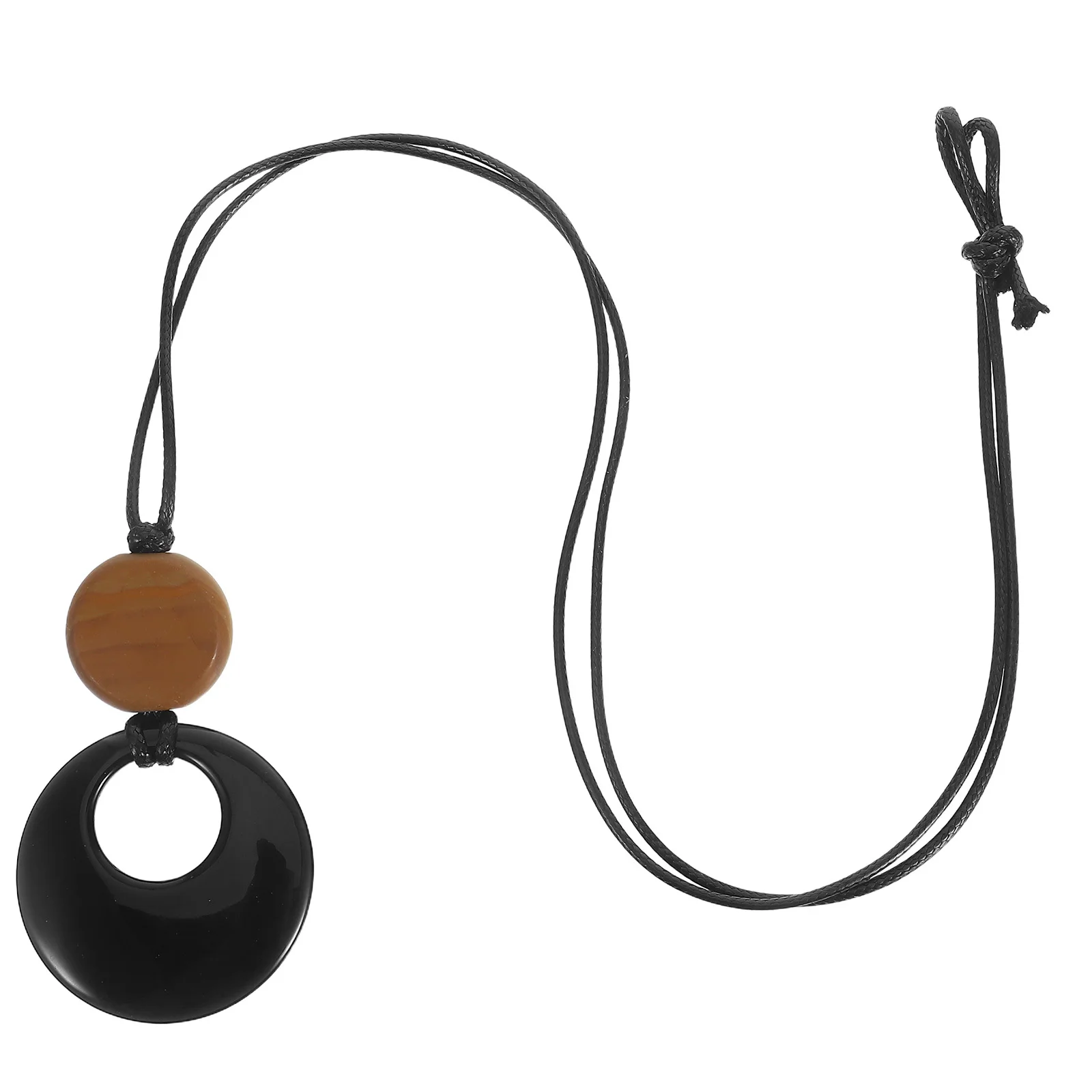 Minimalist Obsidian Necklace for Women Long Pendant Black Cord Vintage Style Retro Circle Charm Elegant Jewelry Gift
Minimalist Obsidian Necklace for Women Long Pendant Black Cord Vintage Style Retro Circle Charm Elegant Jewelry Gift