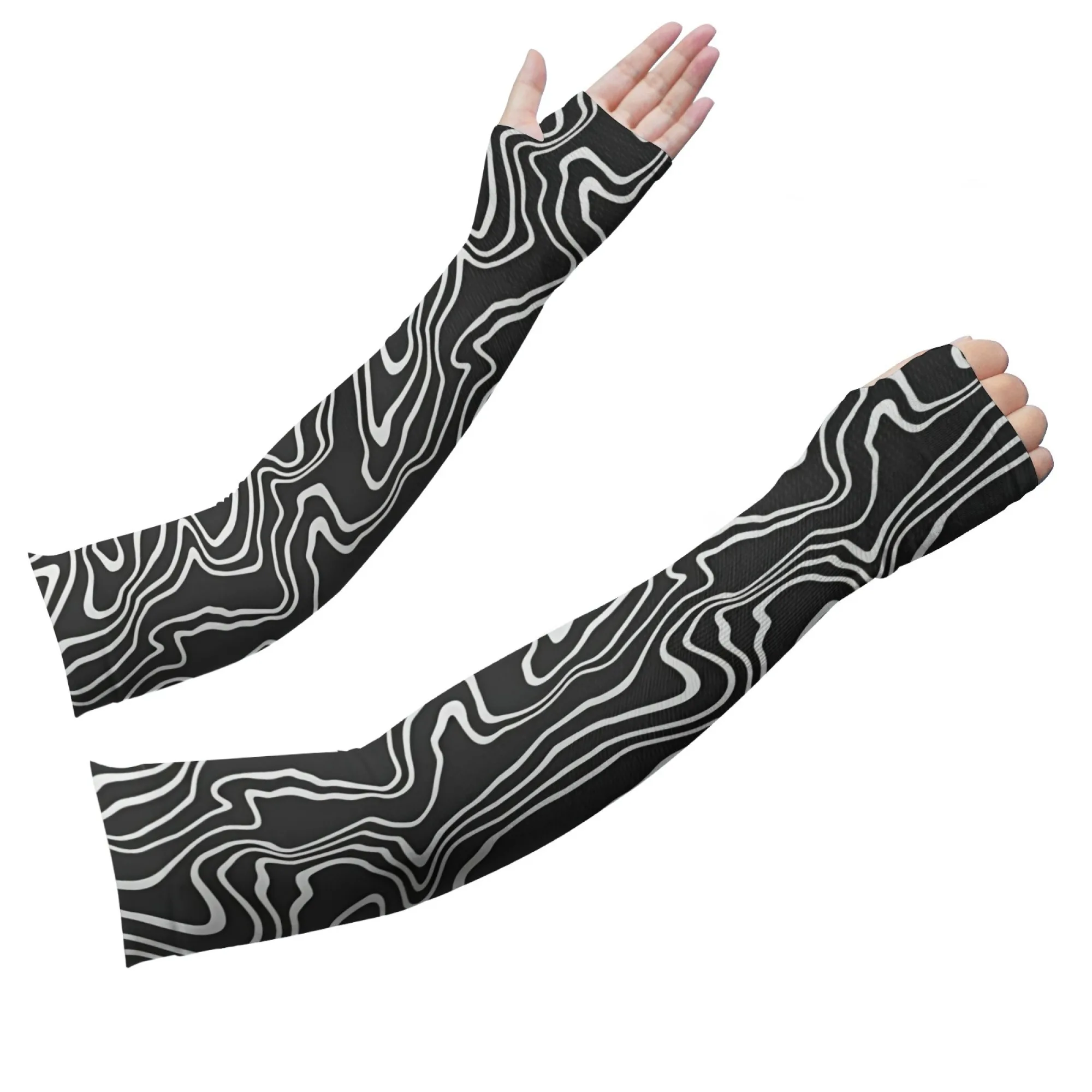 Simple Black White Striped Arm Sleeves Comfortable Breathable Non-slip Arm Sleeves Stylish Outdoor Sports Protective Arm Sleeves
Simple Black White Striped Arm Sleeves Comfortable Breathable Non-slip Arm Sleeves Stylish Outdoor Sports Protective Arm Sleeves