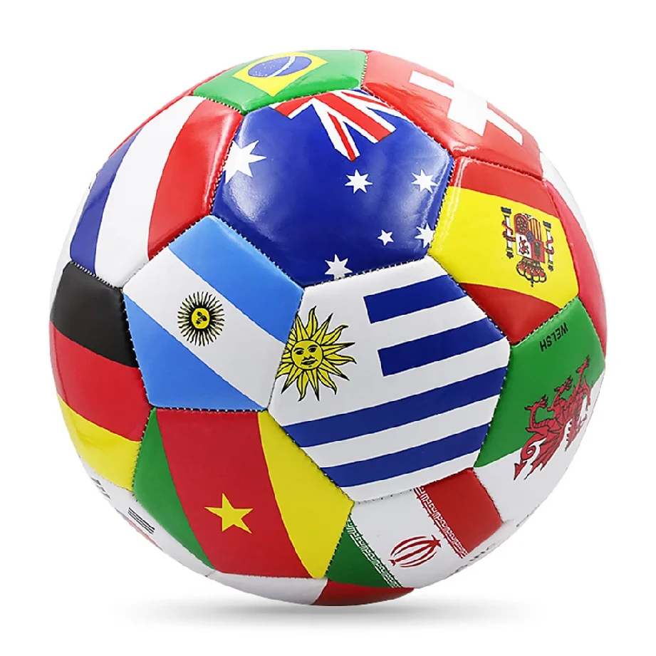 Flag Printed Soccer Ball Official Size 5 Soccer Match Ball Outdoor Match Game Football Pvc 2.7Thickened Team Training Footy Ball
Flag Printed Soccer Ball Official Size 5 Soccer Match Ball Outdoor Match Game Football Pvc 2.7Thickened Team Training Footy Ball