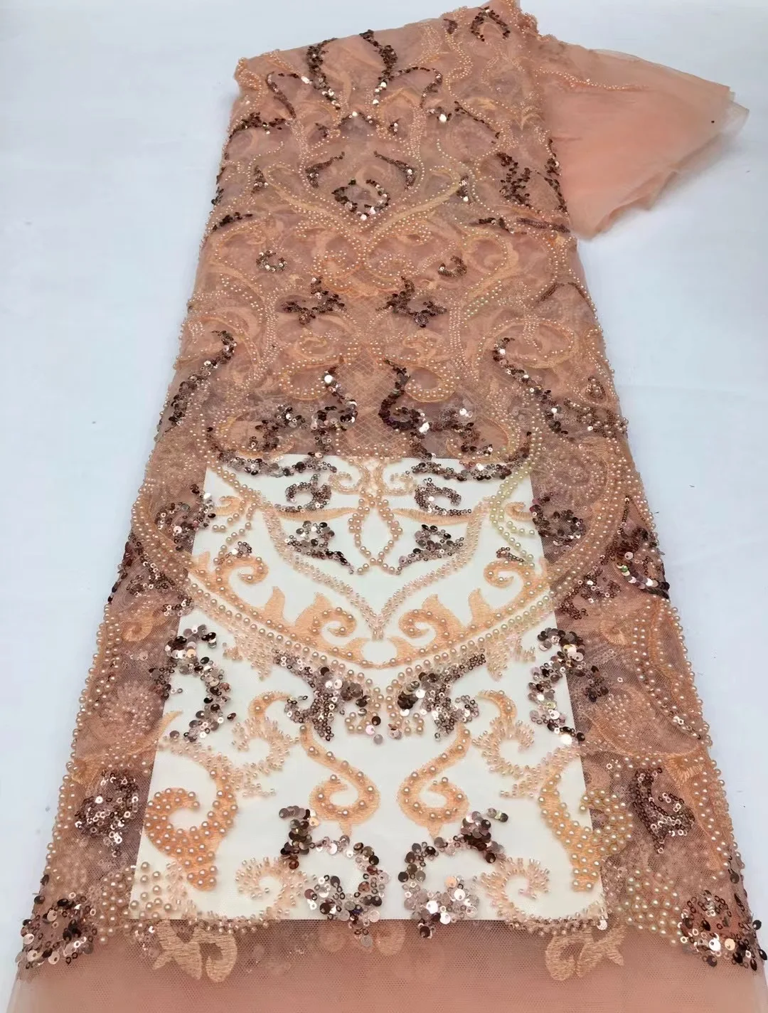 Beautiful Sequins Tulle Lace African Lace Fabric 2023 High Quality French Beaded Lace Fabrics 5 Yards For Nigerian Wedding Dress
Beautiful Sequins Tulle Lace African Lace Fabric 2023 High Quality French Beaded Lace Fabrics 5 Yards For Nigerian Wedding Dress