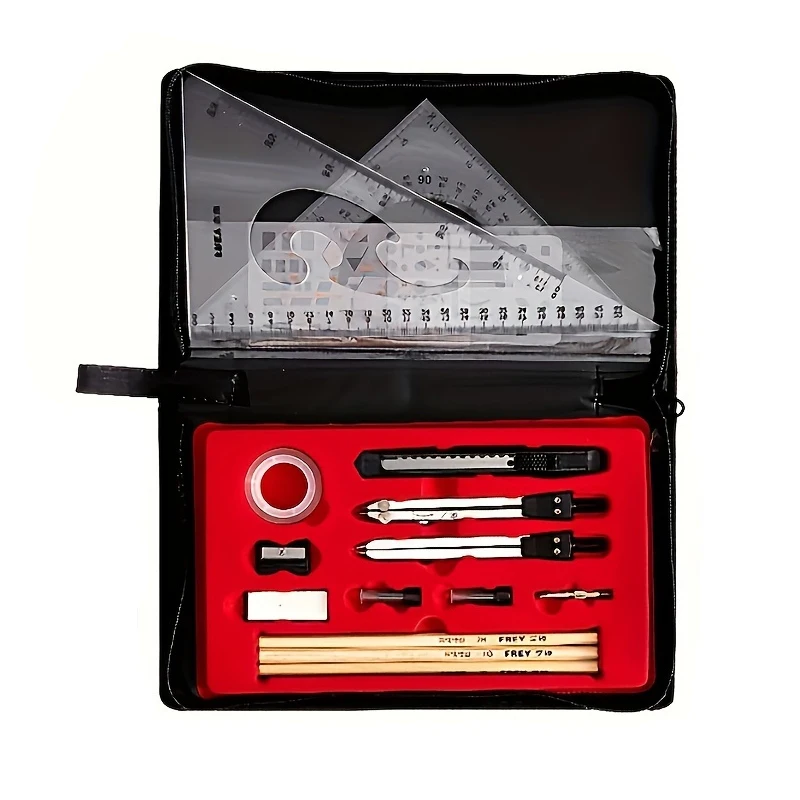 Professional Compasses Drawing Kit Aluminum Alloy Material Architectural Mechanical CAD Design Tools Complete Geometric Tool
Professional Compasses Drawing Kit Aluminum Alloy Material Architectural Mechanical CAD Design Tools Complete Geometric Tool