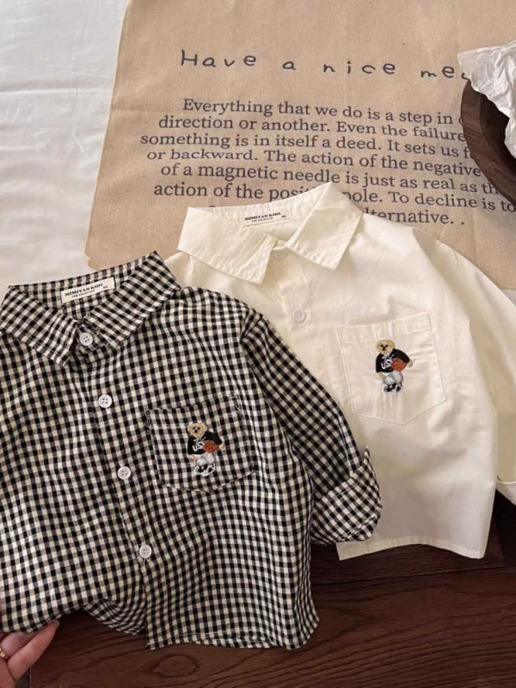 Children's Preppy Plaid irt Long Sve Embroidery Spring Autumn New Sle ex Parent-Child Home Bear Stitched Dr irt
Children's Preppy Plaid irt Long Sve Embroidery Spring Autumn New Sle ex Parent-Child Home Bear Stitched Dr irt