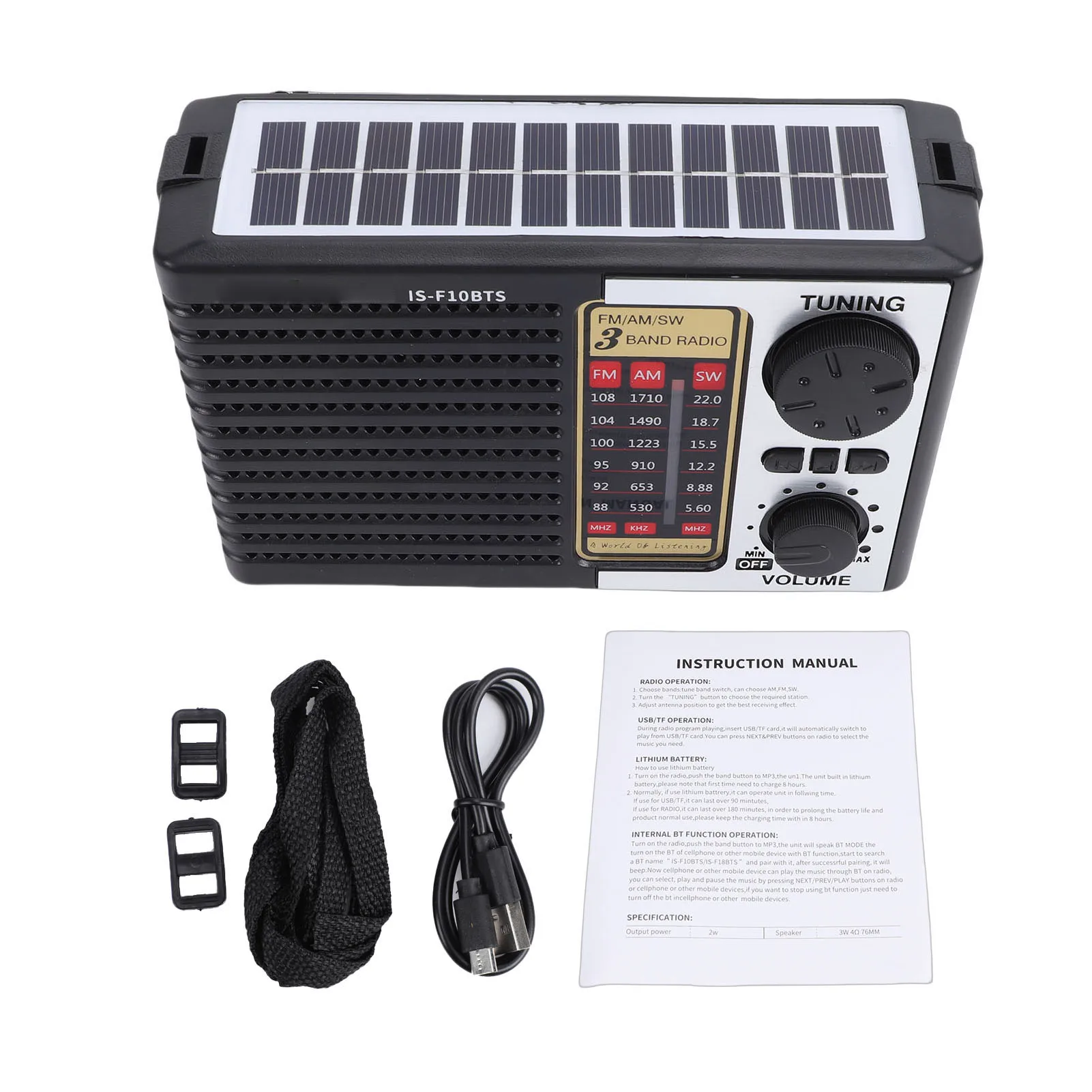 Портативное солнечное радио AM/FM/SW с LED-подсветкой, цифровым динамиком, USB-зарядкой, аварийное солнечное радио для кемпинга и походов
Портативное солнечное радио AM/FM/SW с LED-подсветкой, цифровым динамиком, USB-зарядкой, аварийное солнечное радио для кемпинга и походов