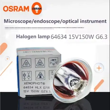 (2 шт.)Osram 64634 HLX EFR 15 В 150 Вт галогенная лампа с источником холодного света
(2 шт.)Osram 64634 HLX EFR 15 В 150 Вт галогенная лампа с источником холодного света