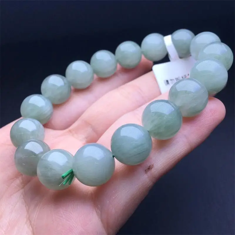12MM Natural Green Rabbit Hair Quartz Bracelet Handmade Women Healing Gemstone Crystal Strand Lovers Girlfriend 1PCS
12MM Natural Green Rabbit Hair Quartz Bracelet Handmade Women Healing Gemstone Crystal Strand Lovers Girlfriend 1PCS