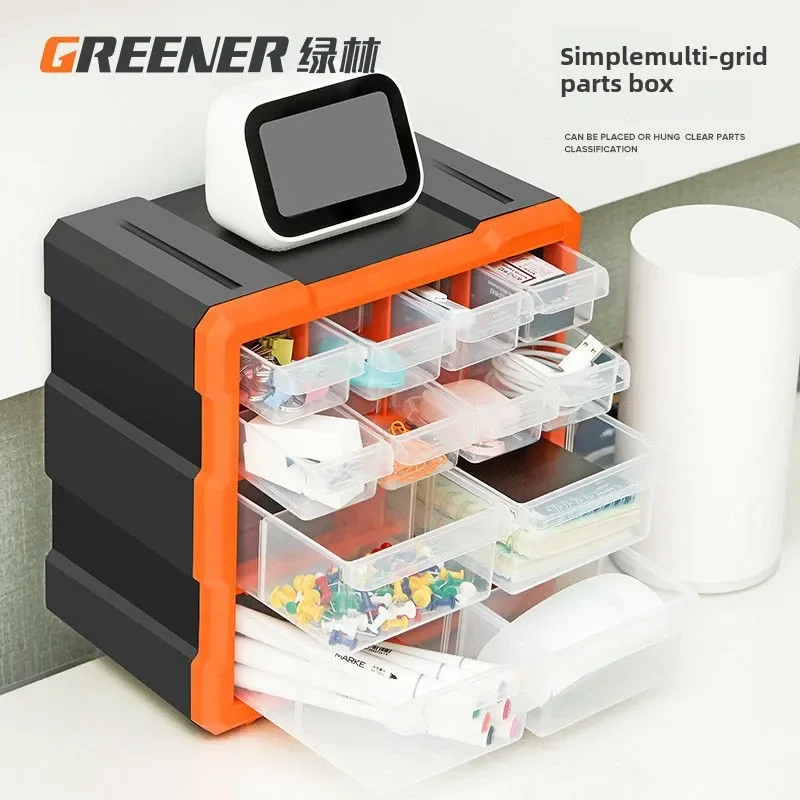 Versatile Multi-Compartment Tool Case with Stylish Drawer Design, High Visibility Desktop Organizer for Small Parts
Versatile Multi-Compartment Tool Case with Stylish Drawer Design, High Visibility Desktop Organizer for Small Parts