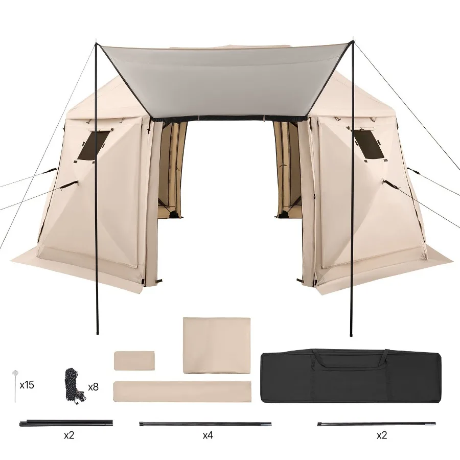 Pop up Gazebo Screen Tent 15 x 15 ft 13-Sided Spherical Camping Canopy Tent with Removable Top Carry Bag Quick-Set Bite-Proof S
Pop up Gazebo Screen Tent 15 x 15 ft 13-Sided Spherical Camping Canopy Tent with Removable Top Carry Bag Quick-Set Bite-Proof S