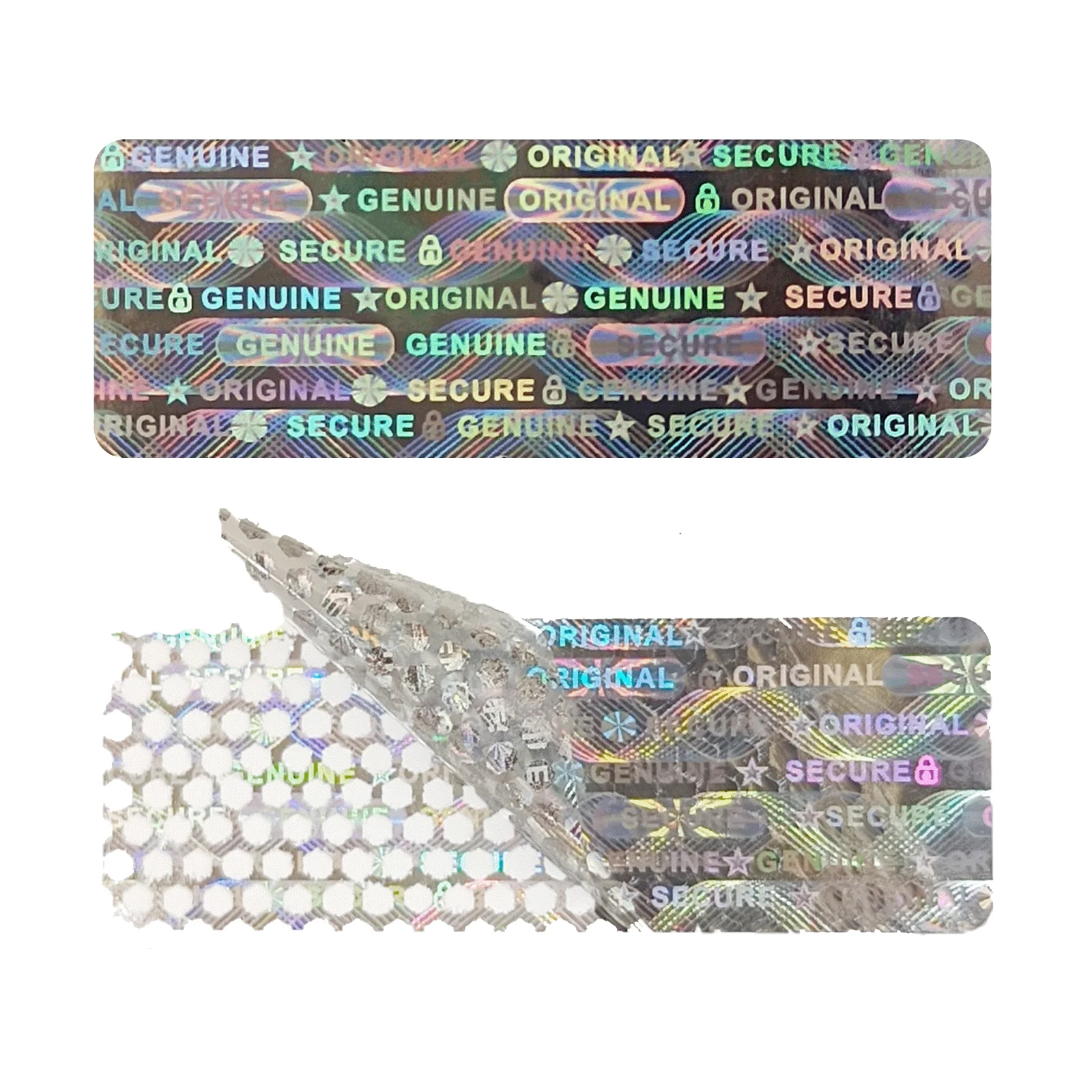 Hologram Security Stickers Laser Tamper Proof Warranty Void seal stickers Genuine Anti-fake Labels stickers 37x13mm
Hologram Security Stickers Laser Tamper Proof Warranty Void seal stickers Genuine Anti-fake Labels stickers 37x13mm