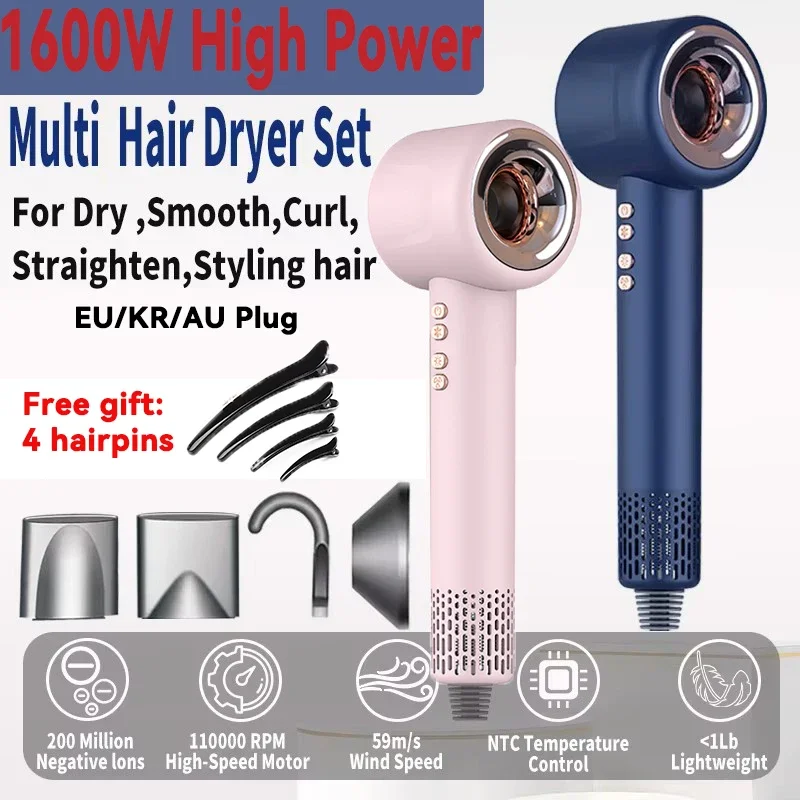 1600W Super Leafless Hair dryer Personal Hair Care Styling Negative Ion Tool Constant Anion Electric Hair Dryers
1600W Super Leafless Hair dryer Personal Hair Care Styling Negative Ion Tool Constant Anion Electric Hair Dryers