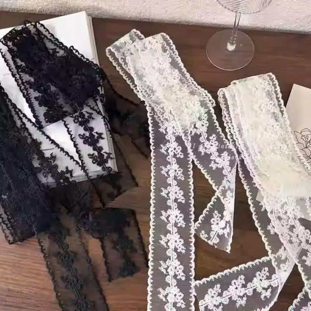 Fashion Long Women's Lace Scarf Floral Embroidery Lace Design Narrow Scarf Solid Color Female Headscarf Y2K Fashion
Fashion Long Women's Lace Scarf Floral Embroidery Lace Design Narrow Scarf Solid Color Female Headscarf Y2K Fashion