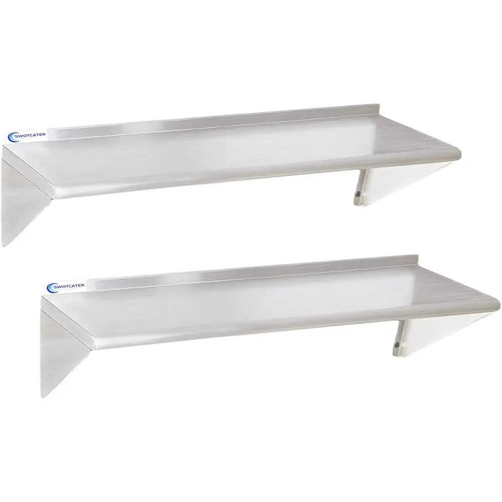 12x48 Stainless Steel Wall Shelves - 320LB Capacity for Home, Kitchen, Restaurant Use
12x48 Stainless Steel Wall Shelves - 320LB Capacity for Home, Kitchen, Restaurant Use