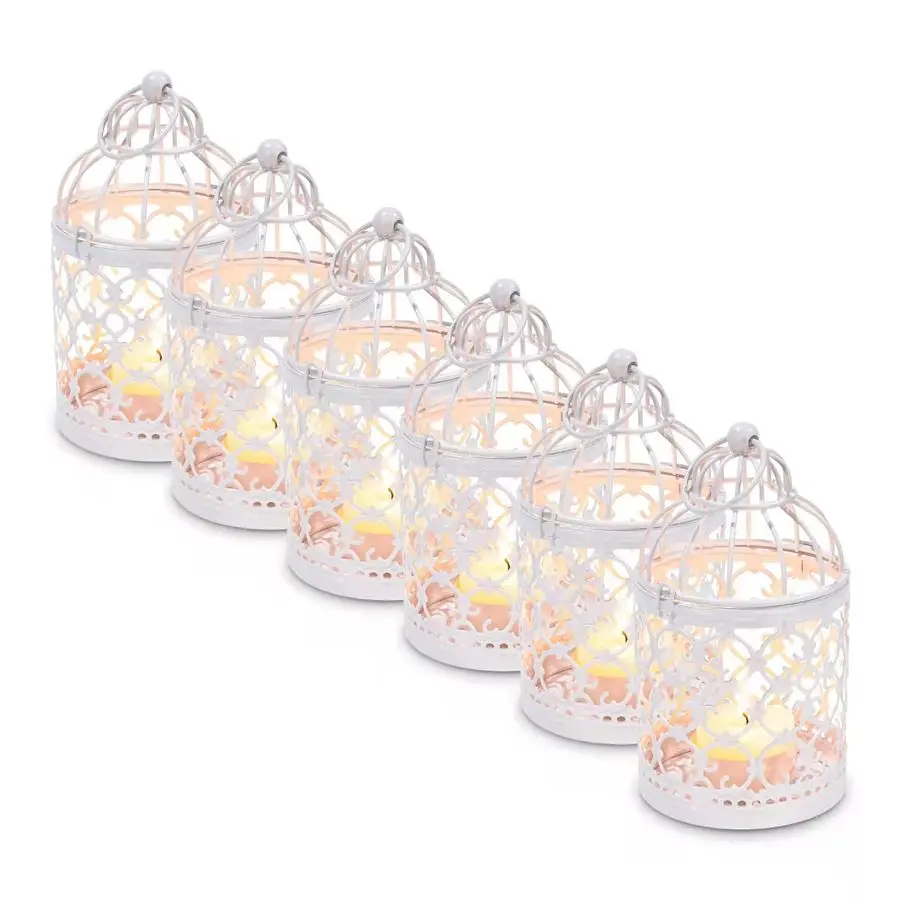 Birdcage Lantern, 6PCS Small Metal Tealight Holder Vintage Decorative Hanging Candle Holder Lantern Centerpieces for Wedding Hal
Birdcage Lantern, 6PCS Small Metal Tealight Holder Vintage Decorative Hanging Candle Holder Lantern Centerpieces for Wedding Hal