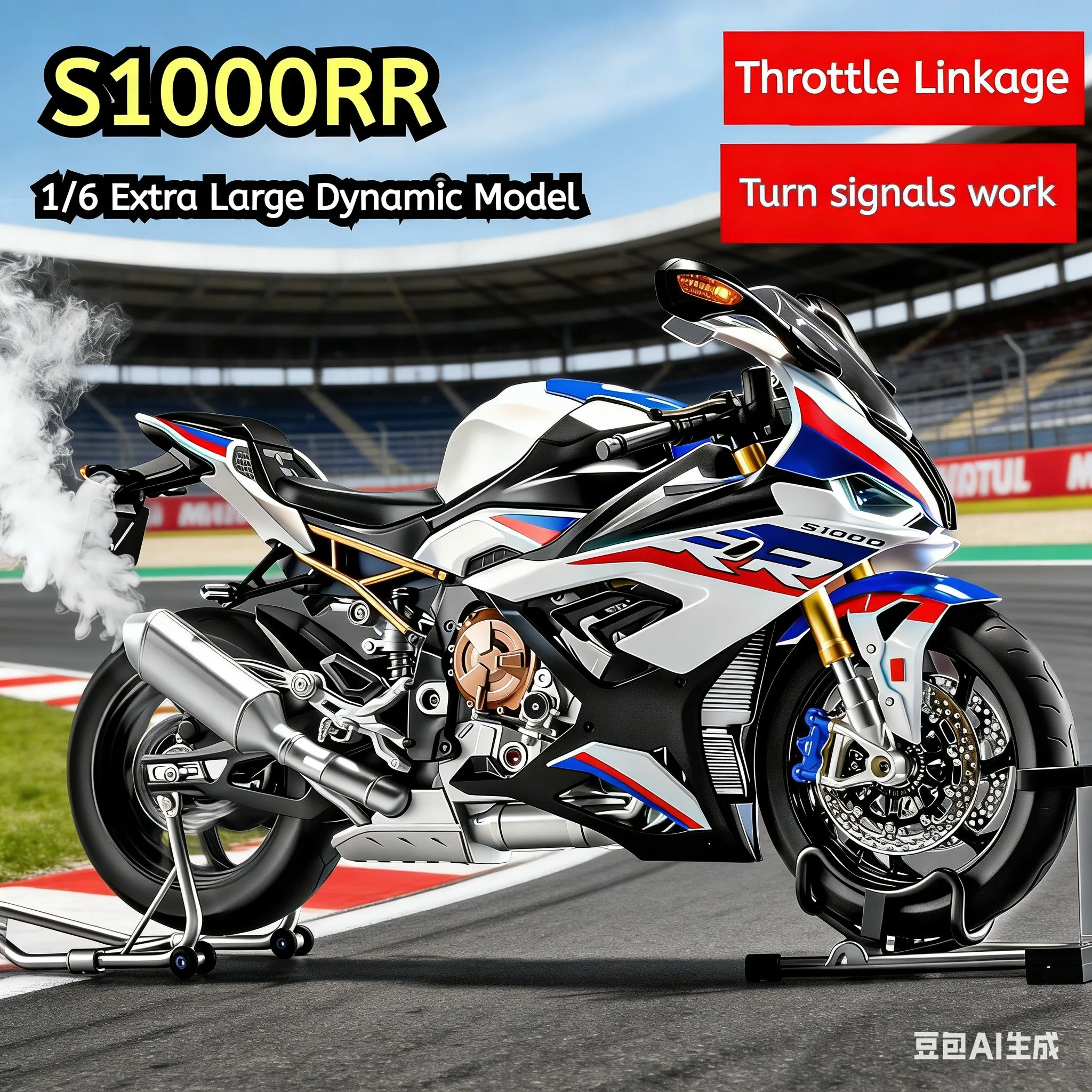 Simulation Spray for BMW 1:6 Scale R1000 Alloy Super Motorcycle Model Die-Cast Toy Vehicle Boyfriend Gift Collection Miniature
Simulation Spray for BMW 1:6 Scale R1000 Alloy Super Motorcycle Model Die-Cast Toy Vehicle Boyfriend Gift Collection Miniature