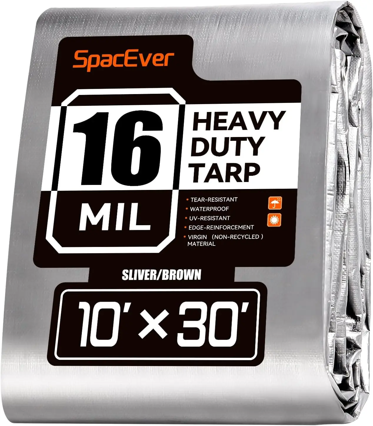 10x30 FT Heavy Duty Waterproof Tarp, 16 Mil Multipurpose Cover with Grommets, UV & Tear Resistant for Boats, Cars, Camping
10x30 FT Heavy Duty Waterproof Tarp, 16 Mil Multipurpose Cover with Grommets, UV & Tear Resistant for Boats, Cars, Camping