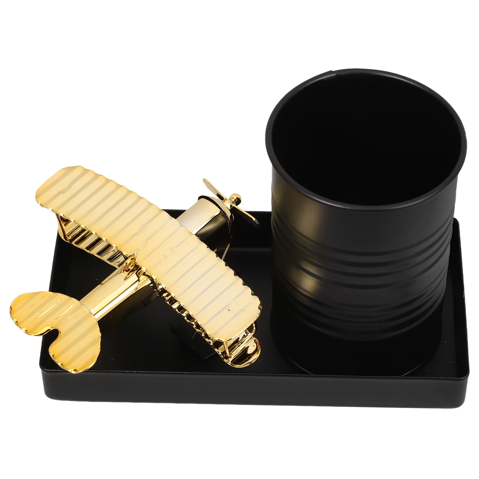 Creative Airplane Pen Holder Rustic Decor Toy Mini Metal Retro Desktop Ornaments Model Golden Decoration Child
Creative Airplane Pen Holder Rustic Decor Toy Mini Metal Retro Desktop Ornaments Model Golden Decoration Child