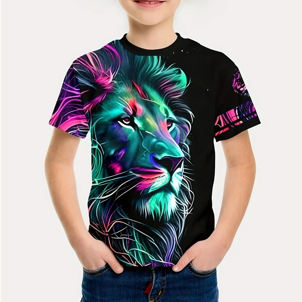Children's Clothing Summer Kids Clothes Short Sleeve Children Top Round Neck Tops Fashion Child T-Shirt Animal Graphic T Shirts
Children's Clothing Summer Kids Clothes Short Sleeve Children Top Round Neck Tops Fashion Child T-Shirt Animal Graphic T Shirts