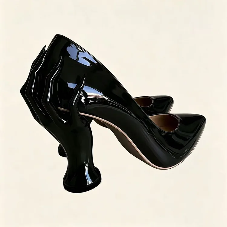 Hot Sale 2026 Women's Shoes 10cm Heel High Heel Pumps Unique Ladies' Finger Flats Fashion Trend Pointed Shoe Size 36-43
Hot Sale 2026 Women's Shoes 10cm Heel High Heel Pumps Unique Ladies' Finger Flats Fashion Trend Pointed Shoe Size 36-43