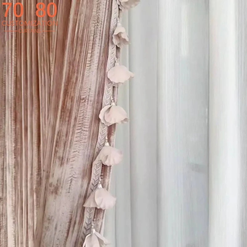 New Velvet Pressed Zou Pink Blue Nail Bead Curtains for Living Room Bedroom Blackout Curtains Customized Partition Curtains
New Velvet Pressed Zou Pink Blue Nail Bead Curtains for Living Room Bedroom Blackout Curtains Customized Partition Curtains