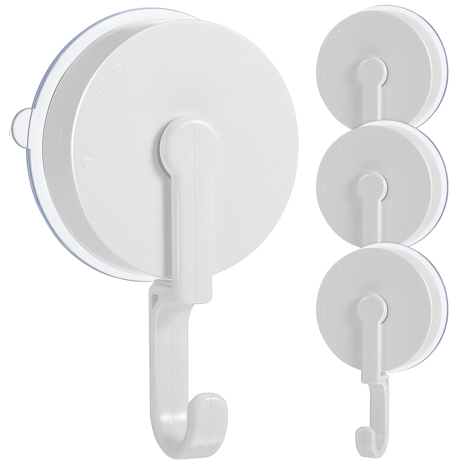 4 pcs Rotating Suction Cup Hooks Strong Abs Wall Mount Heavy Duty Bathroom Glass Window Hanger Storage Organizer Tool Hooks
4 pcs Rotating Suction Cup Hooks Strong Abs Wall Mount Heavy Duty Bathroom Glass Window Hanger Storage Organizer Tool Hooks