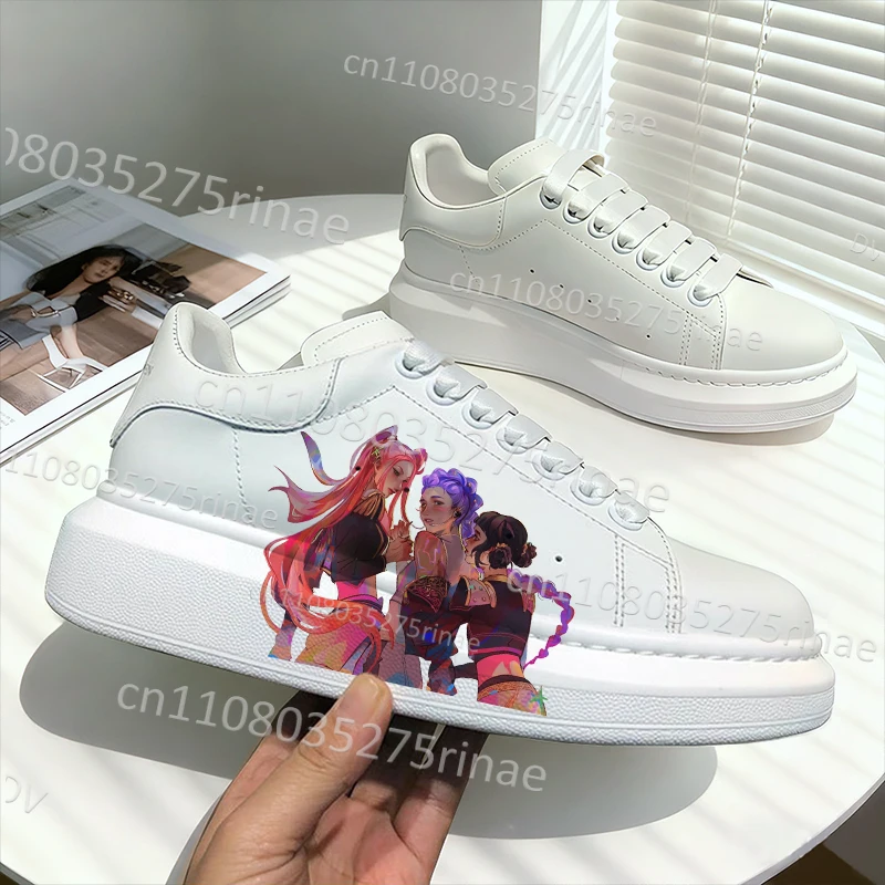 Demon Hunters popular Adult White shoes Cartoon Printing Campus Fashion Simple Shoes birthday gift Unisex
Demon Hunters popular Adult White shoes Cartoon Printing Campus Fashion Simple Shoes birthday gift Unisex