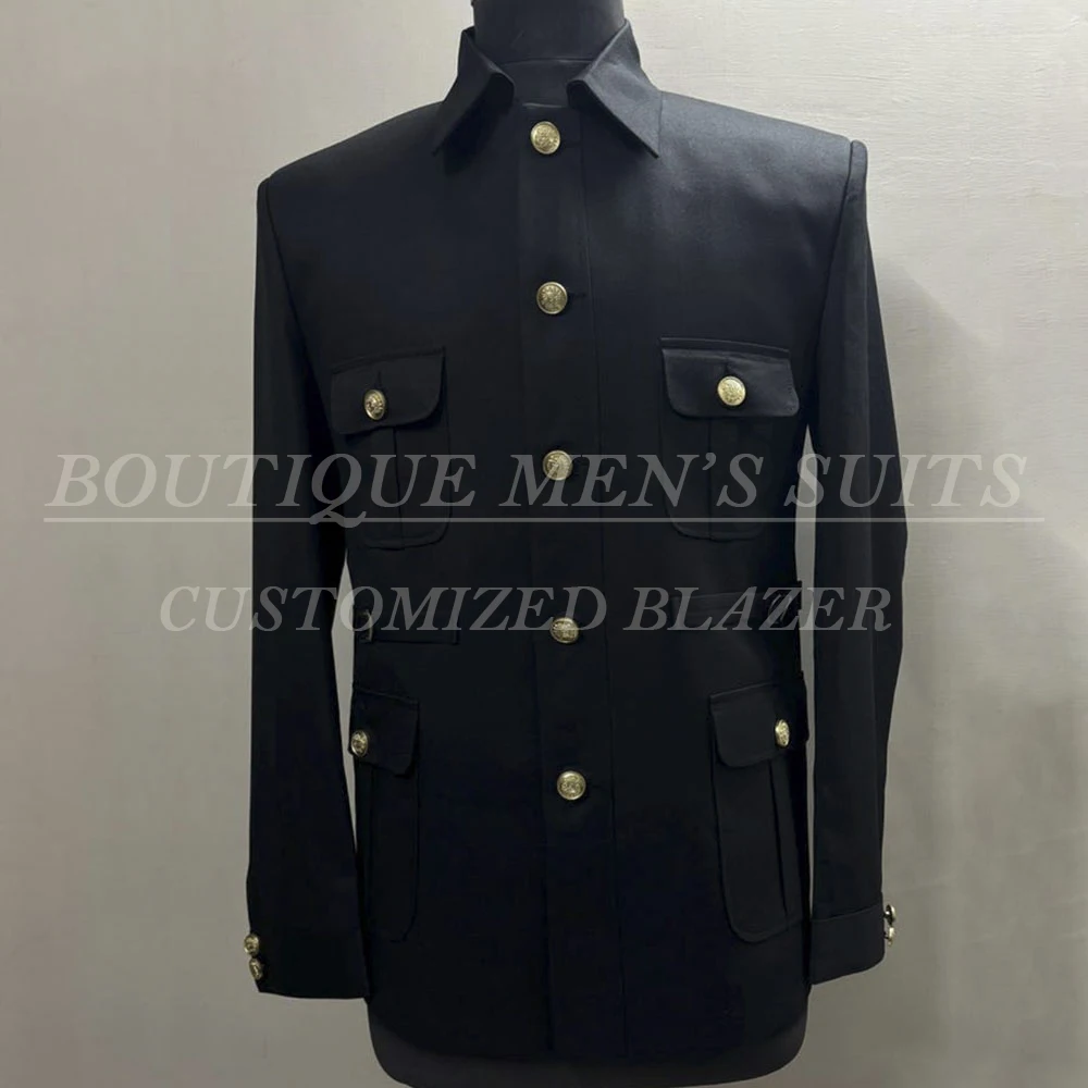 Elegant Black Suits for Men 2025 Fashion Single Breasted Stand Lapel Slim Fit 2 Piece Jacket Pants Sets High Quality Blazer
Elegant Black Suits for Men 2025 Fashion Single Breasted Stand Lapel Slim Fit 2 Piece Jacket Pants Sets High Quality Blazer