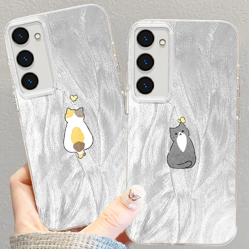 Cats Simple Cute For Samsung S24 S23 S21 FE Plus Ultra A03 A25 A23 A22 A21S A15 A14 A12 5G Feather Yarn Funda Phone Case
Cats Simple Cute For Samsung S24 S23 S21 FE Plus Ultra A03 A25 A23 A22 A21S A15 A14 A12 5G Feather Yarn Funda Phone Case