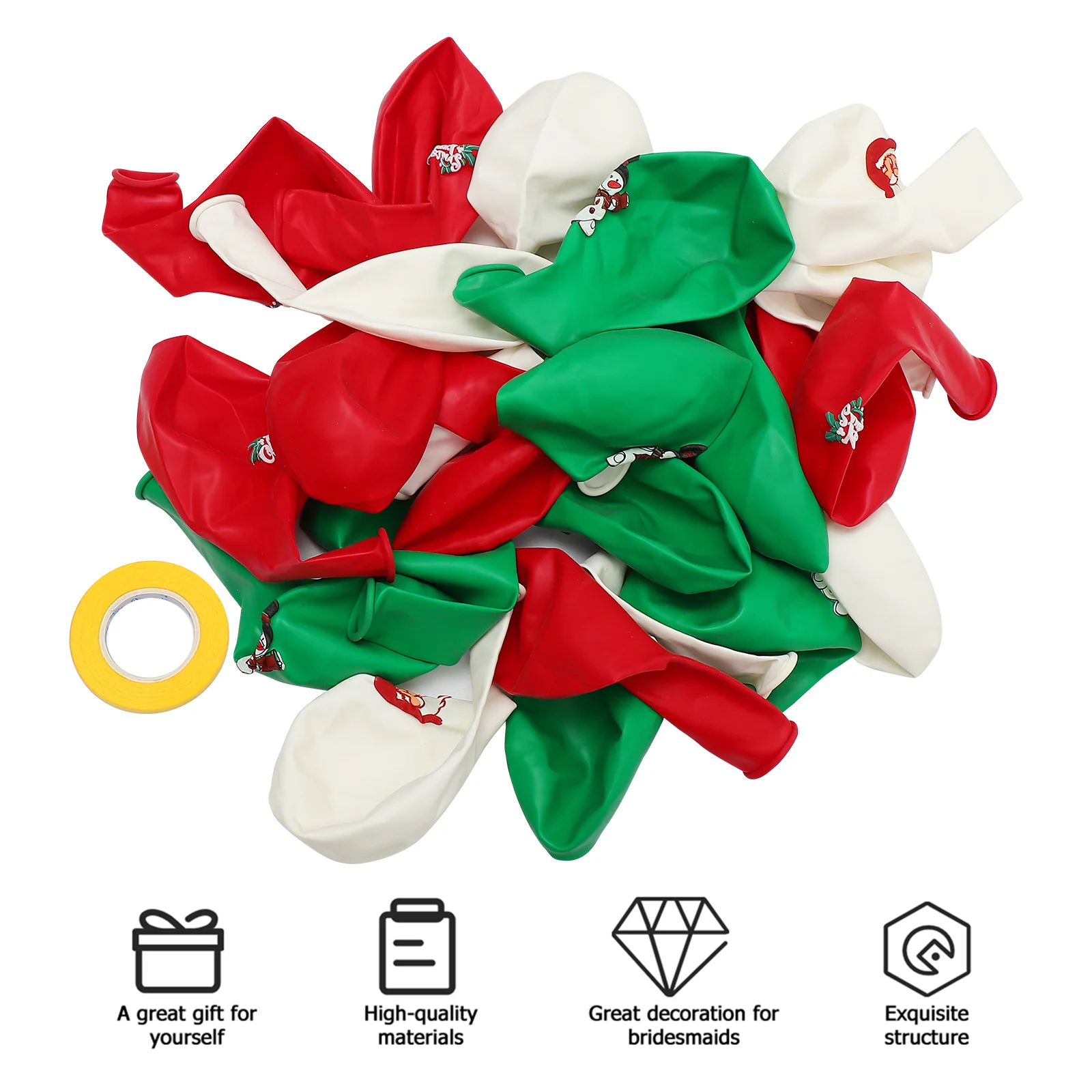 30Pcs Xmas Balloon Decorations Strong Latex Material for Christmas Party Supplies Holiday Decorations Indoor Outdoor
30Pcs Xmas Balloon Decorations Strong Latex Material for Christmas Party Supplies Holiday Decorations Indoor Outdoor