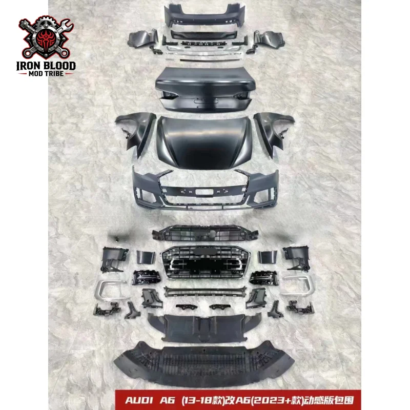 Suitable for 2012-2018 Audi A6 Old to New C7 to C8 Body Kit
Suitable for 2012-2018 Audi A6 Old to New C7 to C8 Body Kit