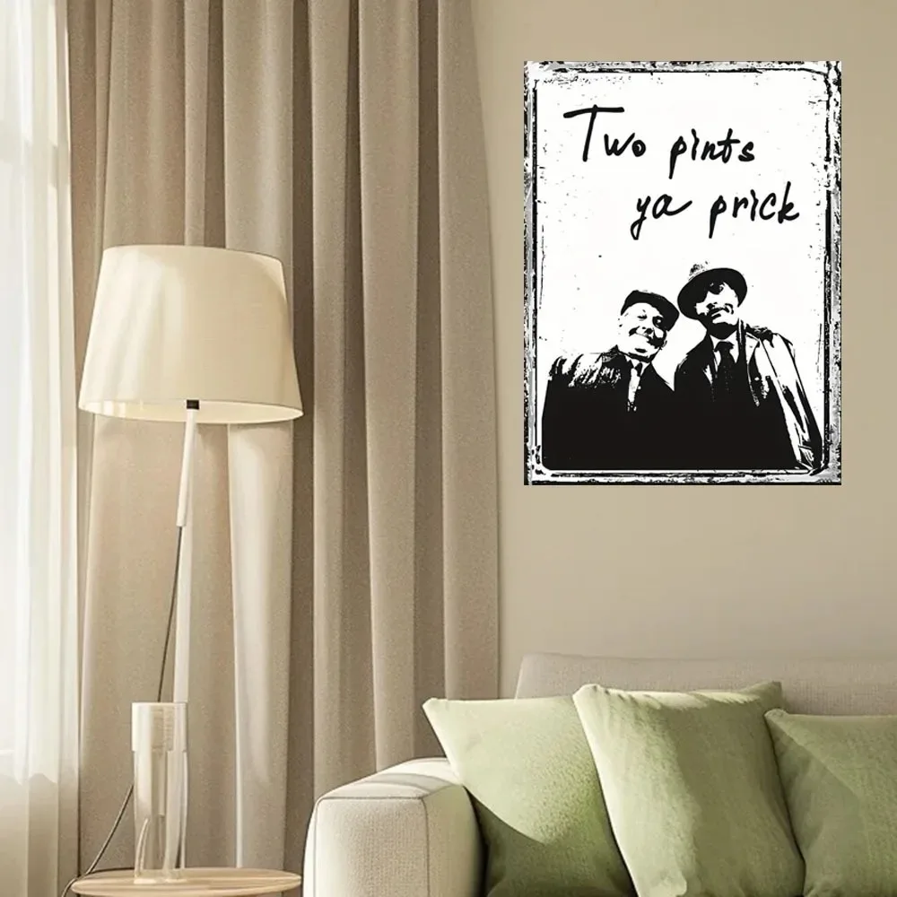 Vintage "Still Game" Scotch Comedy Metal Sign – Embossed Tin Art with Kilted Prick Silhouette & "Here's tae us!" Toast Graphics
Vintage "Still Game" Scotch Comedy Metal Sign – Embossed Tin Art with Kilted Prick Silhouette & "Here's tae us!" Toast Graphics