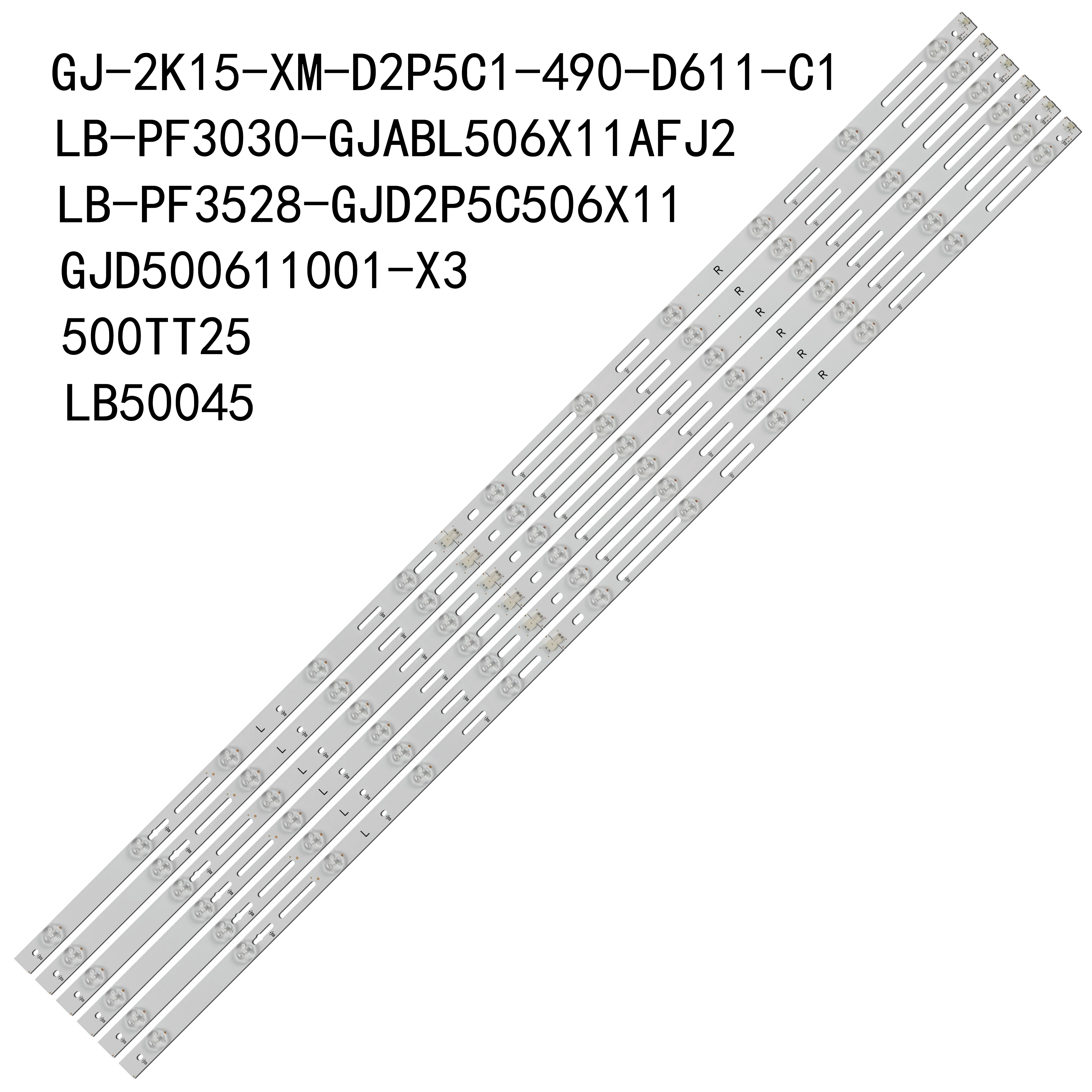 For 50" LED TV 50PFF3/T3 50PFF4750/T3 E469119 50V5 50M5 50E3100 500TT64 500TT63 LB-PF3528-GJD2P5C506X11-RB JD500611002-X2-L/R
For 50" LED TV 50PFF3/T3 50PFF4750/T3 E469119 50V5 50M5 50E3100 500TT64 500TT63 LB-PF3528-GJD2P5C506X11-RB JD500611002-X2-L/R