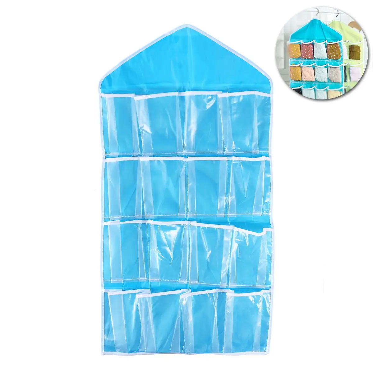 16 Grids Wardrobe Storage Bag Closet Organizer Bra Underwear Holder Large Capacity Door Hanger Transparent Window Dustproof
16 Grids Wardrobe Storage Bag Closet Organizer Bra Underwear Holder Large Capacity Door Hanger Transparent Window Dustproof