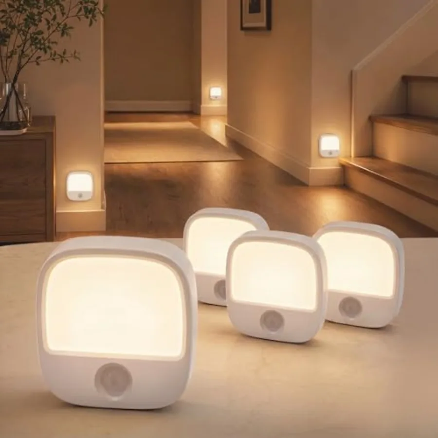 Rechargeable Motion Sensor Night Lights, Pack Magnetic Stick-On LED Lights, 3 Color Temperatures, 0%-00% Dimming and Memory, 00
Rechargeable Motion Sensor Night Lights, Pack Magnetic Stick-On LED Lights, 3 Color Temperatures, 0%-00% Dimming and Memory, 00