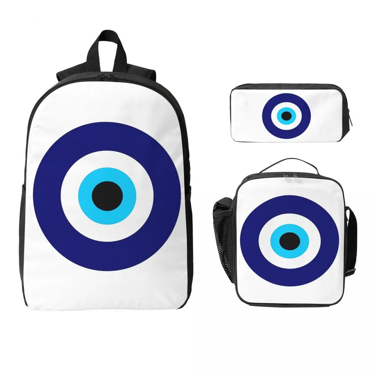 Magic Eye Five Set Evil Ey Backpack Boys Girls BookBag School Bag Computer Shoulder Bags 3ps Insulated Lunch Bag Pencil Case
Magic Eye Five Set Evil Ey Backpack Boys Girls BookBag School Bag Computer Shoulder Bags 3ps Insulated Lunch Bag Pencil Case