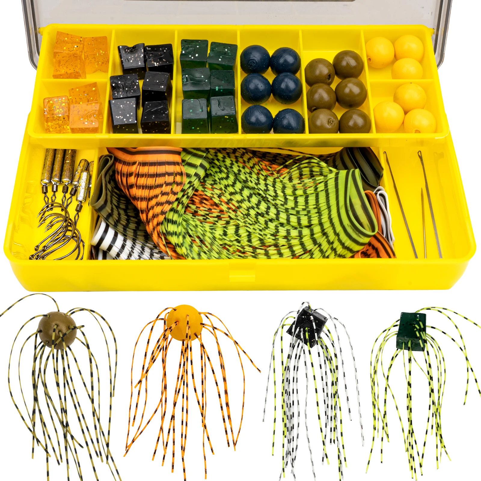 Soft Plastic Dice Bait Kit DIY Dice Lure Making Kit with Tentacle Strands Set Handmade Slow Jig Skirt Plastic Fishing Baits Kits
Soft Plastic Dice Bait Kit DIY Dice Lure Making Kit with Tentacle Strands Set Handmade Slow Jig Skirt Plastic Fishing Baits Kits