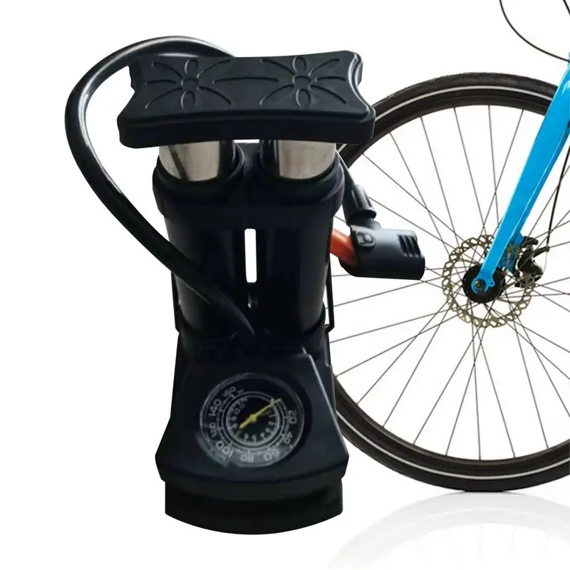 Foot Pedal Air Pump Double Barrel Pedal Air Pump For Bikes Inflatable Toy Blower Accurate Pressure Gauge Portable Tire Inflator
Foot Pedal Air Pump Double Barrel Pedal Air Pump For Bikes Inflatable Toy Blower Accurate Pressure Gauge Portable Tire Inflator