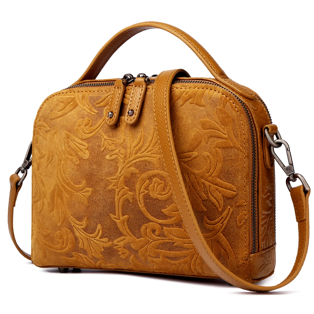 Genuine Leather Crossbody Bag for Women Floral Print Purse Vintage Square designer handbags knock offs shoulder bag Purse
Genuine Leather Crossbody Bag for Women Floral Print Purse Vintage Square designer handbags knock offs shoulder bag Purse