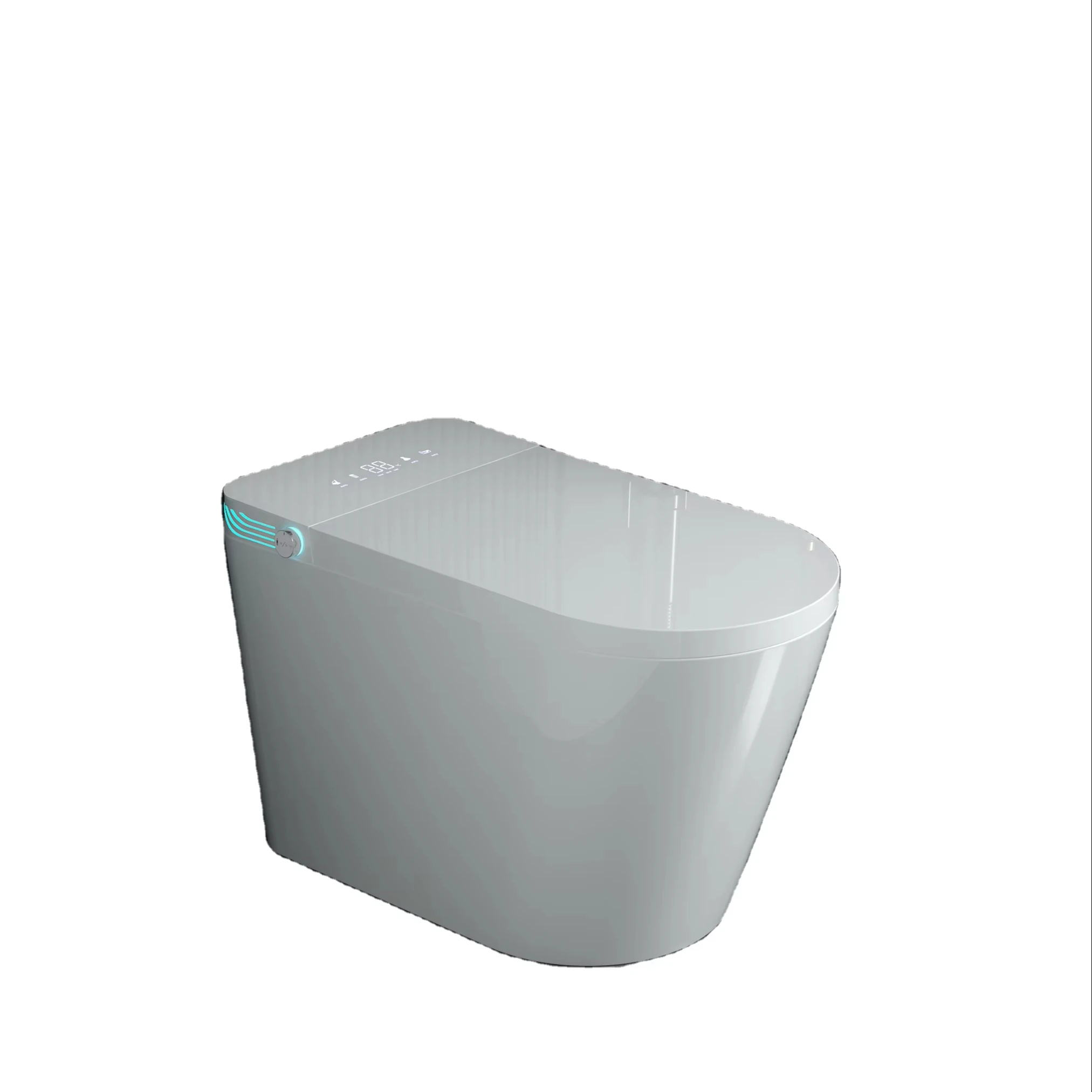 Siphon Flushing Smart Bidet Toilet With Built-In Tank, ADA Height, Dual Flush, Heated Seat LED Display IPX4 Smart Toilet
Siphon Flushing Smart Bidet Toilet With Built-In Tank, ADA Height, Dual Flush, Heated Seat LED Display IPX4 Smart Toilet