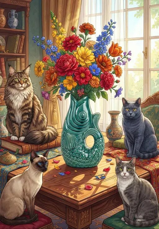 Jigsaw Puzzles Adults Cat and Flower Animals Home Puzzle Stress Relief Entertainment Toys Landscape Puzzles Christmas Gift
Jigsaw Puzzles Adults Cat and Flower Animals Home Puzzle Stress Relief Entertainment Toys Landscape Puzzles Christmas Gift