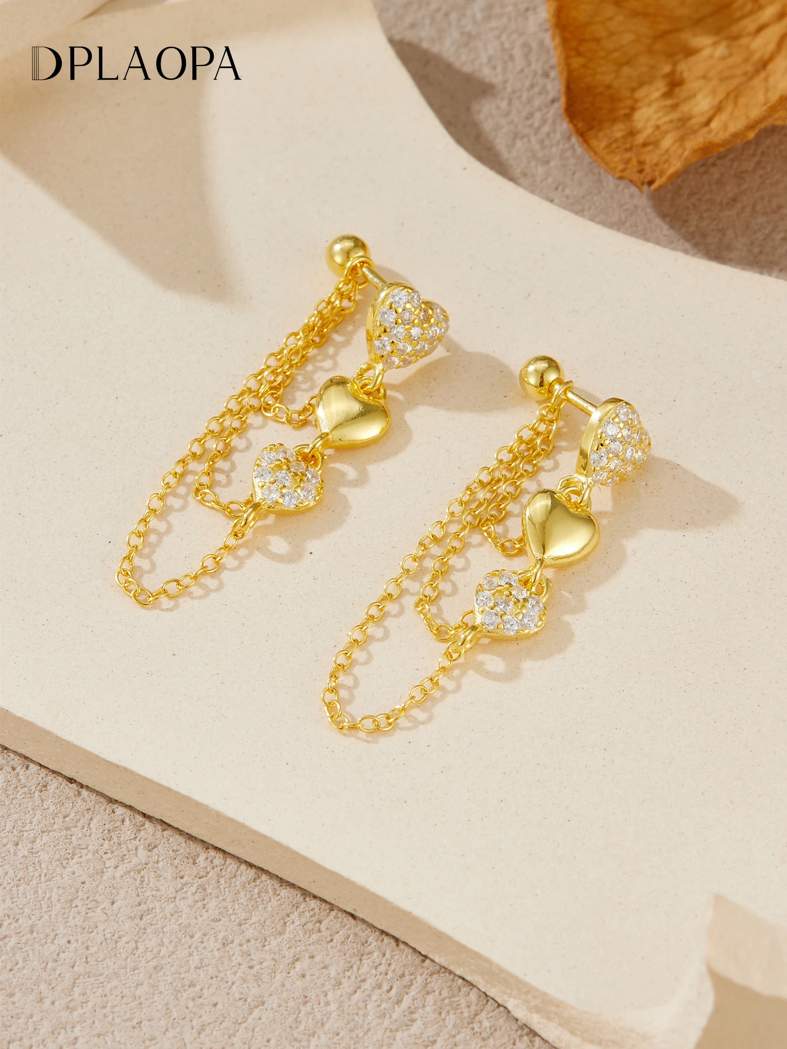 Женские серьги-цепочки DPLAOPA из стерлингового серебра 925 пробы с тремя сердечками, роскошные, модные, романтические, ювелирные украшения на День святого Валентина, подарок
Женские серьги-цепочки DPLAOPA из стерлингового серебра 925 пробы с тремя сердечками, роскошные, модные, романтические, ювелирные украшения на День святого Валентина, подарок