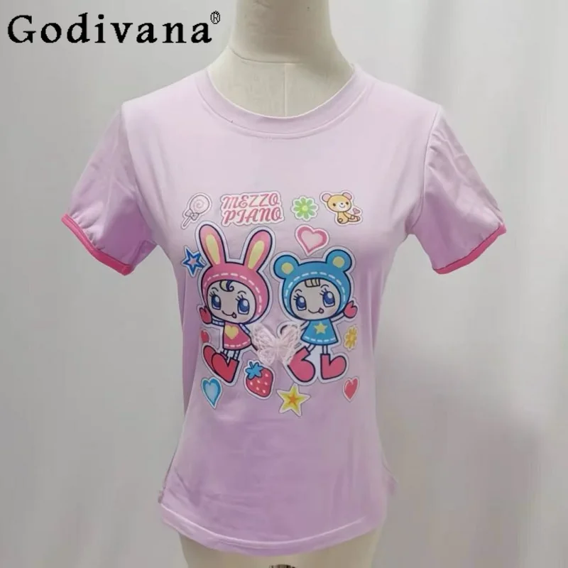 Original Kawaii Girls Short Sleeve Cotton T-Shirt Summer New 2026 Cute Girls Sweet Casual Top Daughter T-Shirt Clothes Women
Original Kawaii Girls Short Sleeve Cotton T-Shirt Summer New 2026 Cute Girls Sweet Casual Top Daughter T-Shirt Clothes Women
