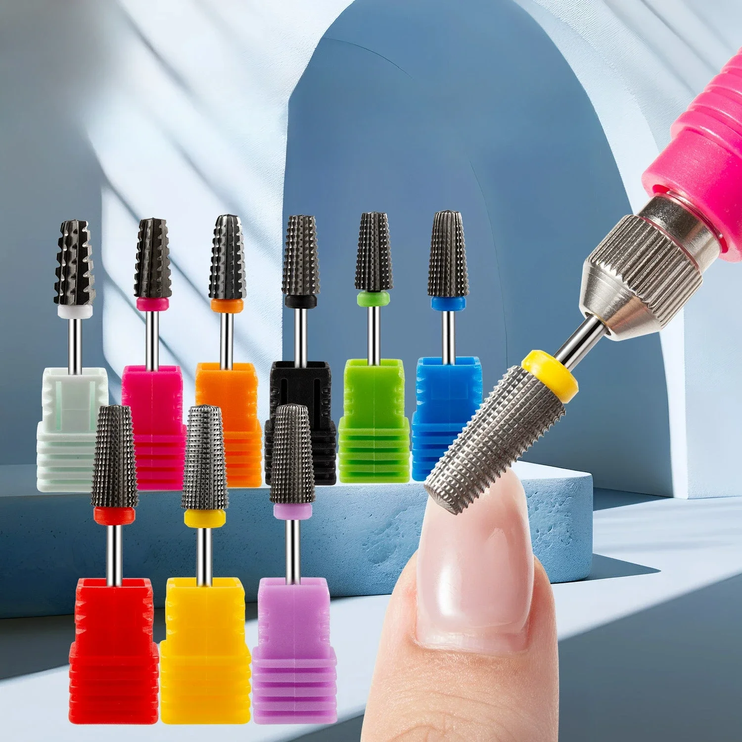 Black 5 in 1 Ceramic Nail Drill Bit For Electric Drill Machine 3/32" Shank Milling Cutter Fast remove Acrylic or Hard Gel
Black 5 in 1 Ceramic Nail Drill Bit For Electric Drill Machine 3/32" Shank Milling Cutter Fast remove Acrylic or Hard Gel